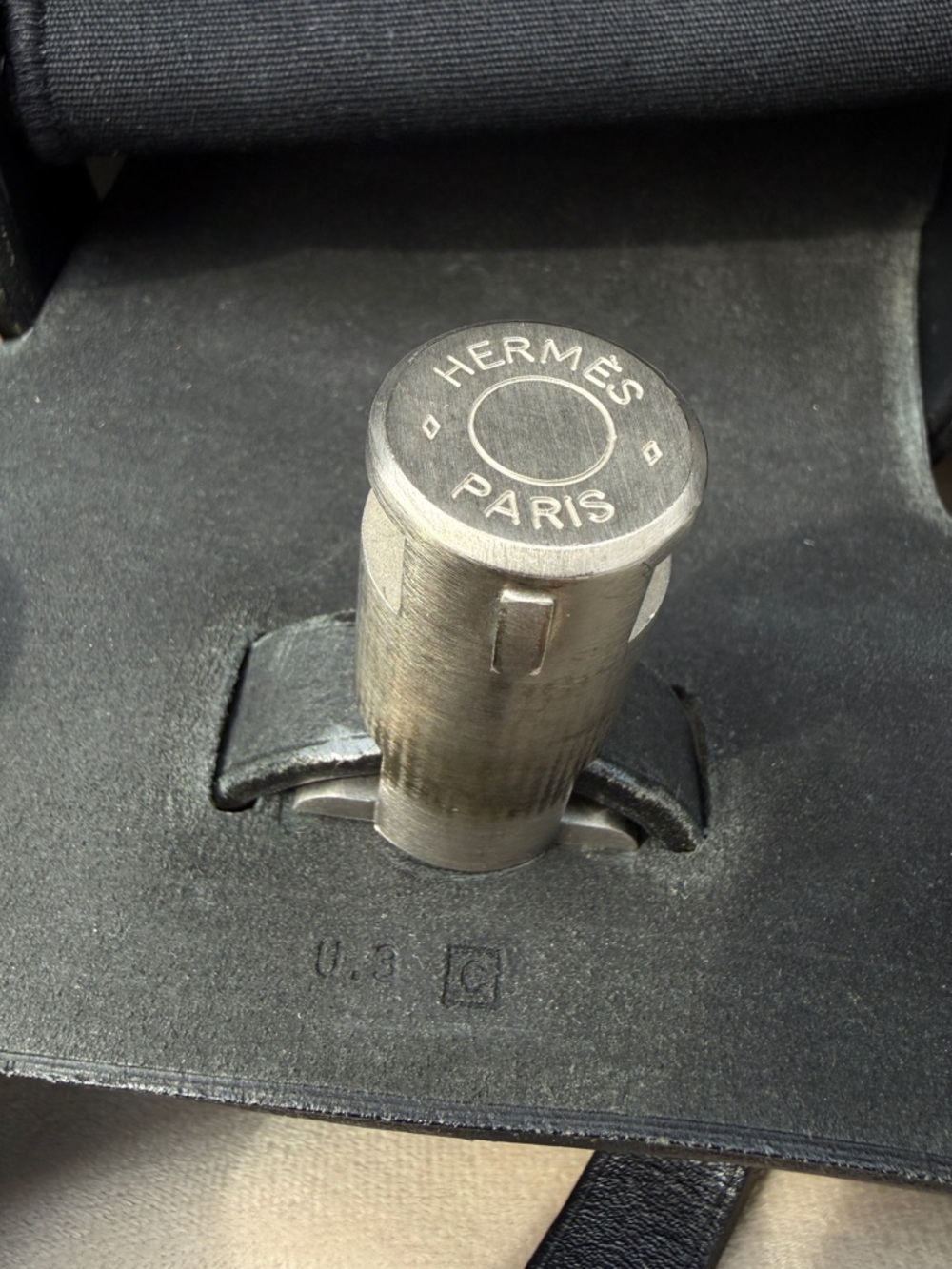 Hermès Herbag Backpack Black Toile Vache Hunter Palladium Full Set VTG Full Set - Picture 7 of 15